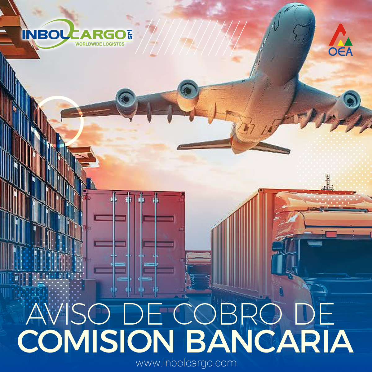 AVISO DE COBRO DE<br>COMISION BANCARIA